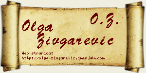 Olga Zivgarević vizit kartica